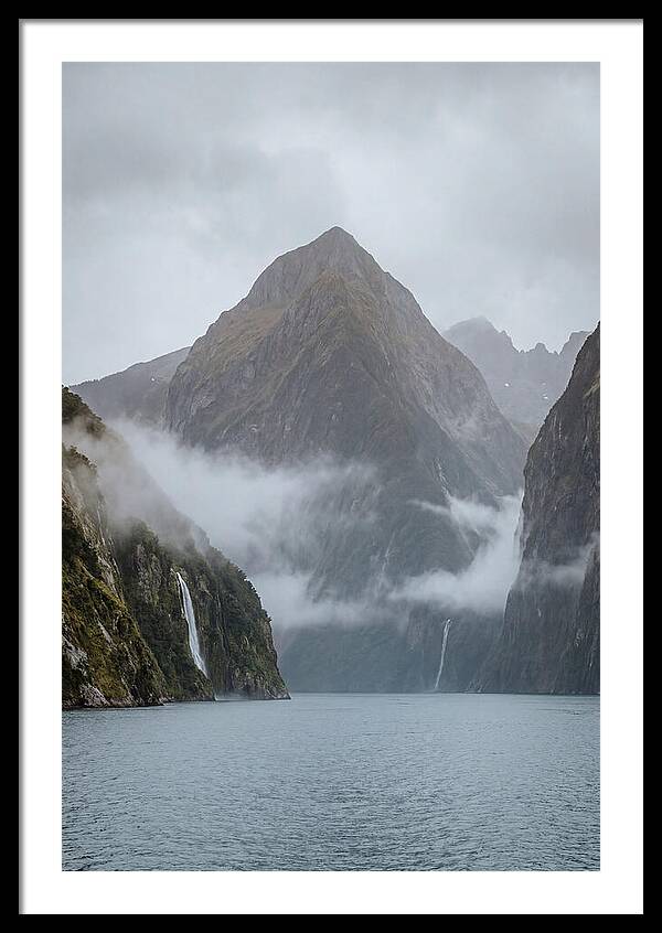 Mitre Peak Rising Above Milford Sound