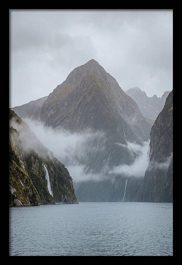 Mitre Peak Rising Above Milford Sound