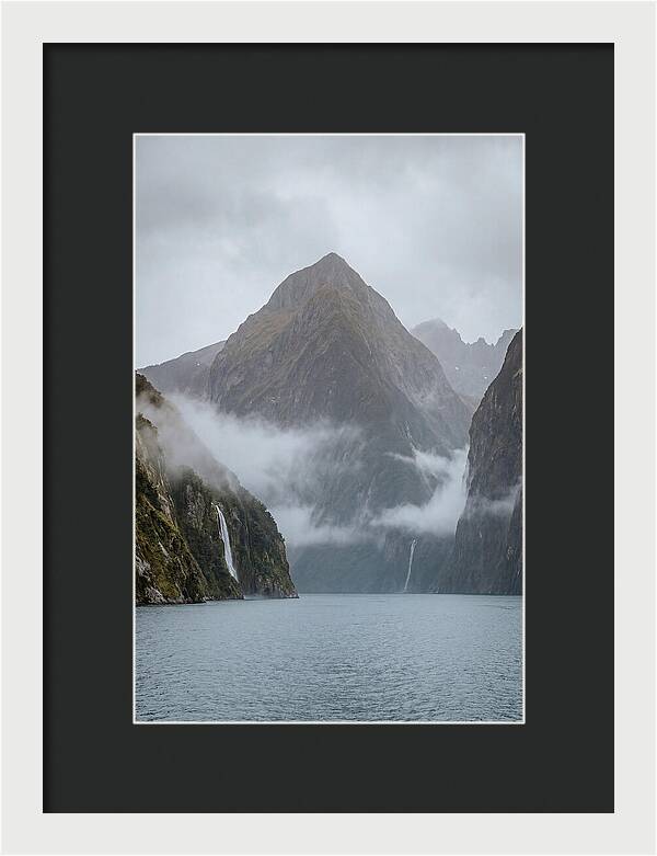 Mitre Peak Rising Above Milford Sound