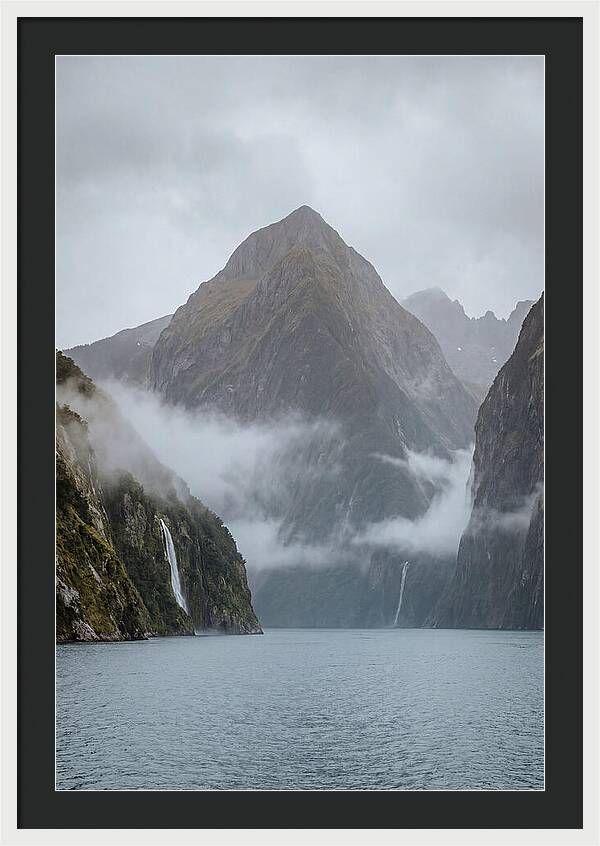 Mitre Peak Rising Above Milford Sound