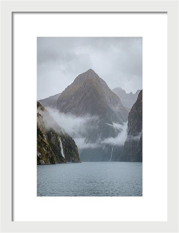 Mitre Peak Rising Above Milford Sound