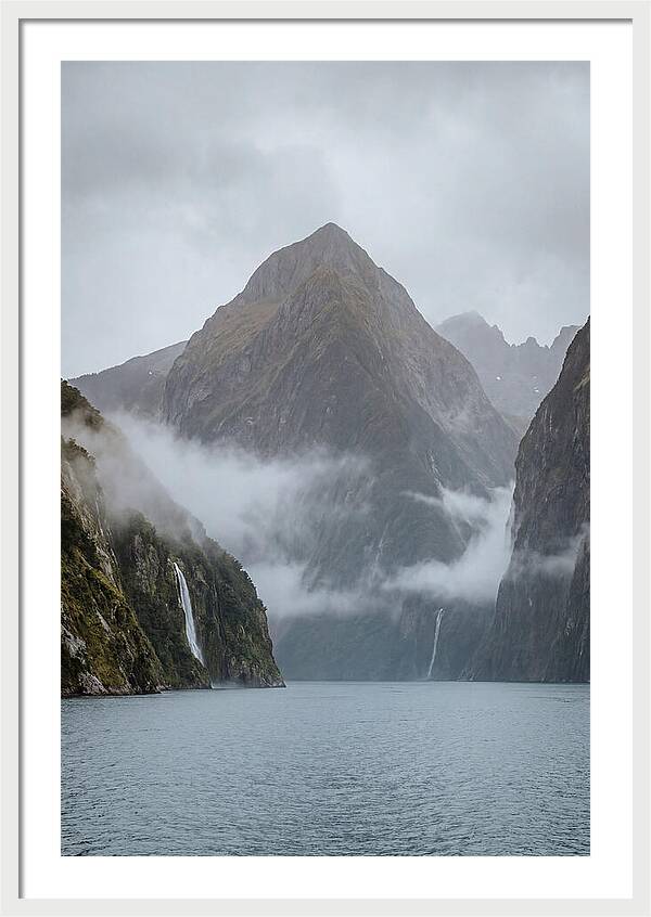 Mitre Peak Rising Above Milford Sound