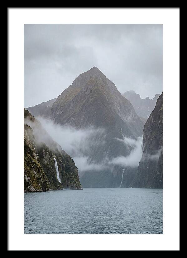 Mitre Peak Rising Above Milford Sound