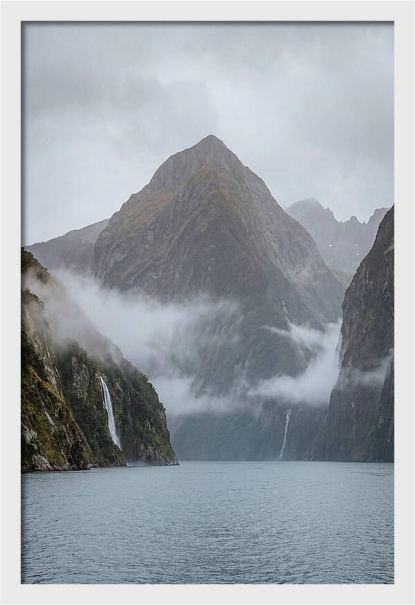 Mitre Peak Rising Above Milford Sound