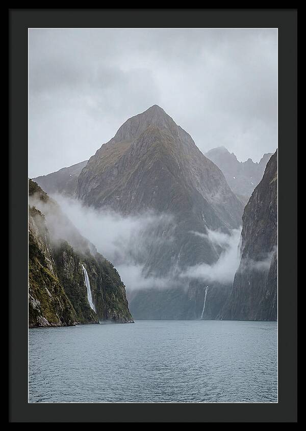 Mitre Peak Rising Above Milford Sound