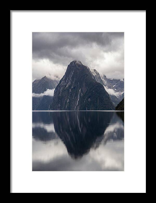 Mitre Peak Rising From Milford Sound