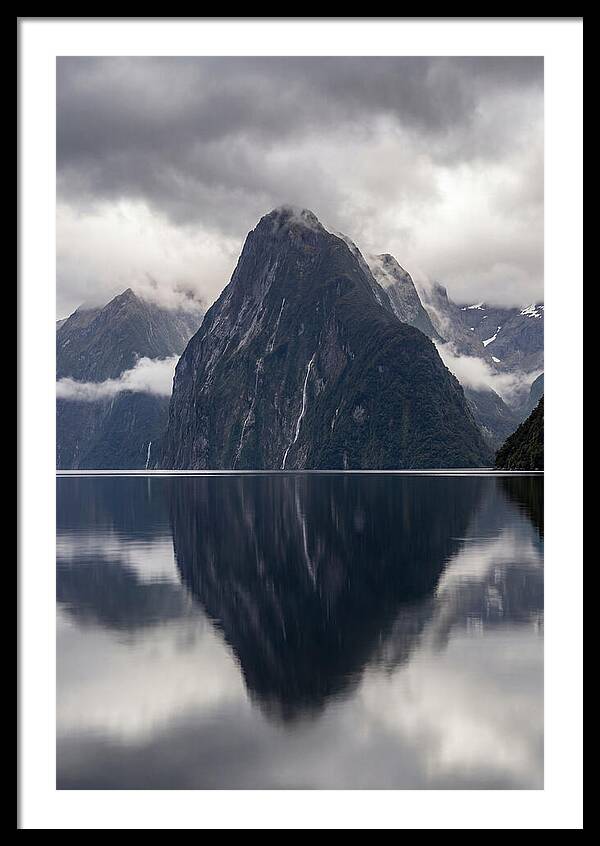 Mitre Peak Rising From Milford Sound