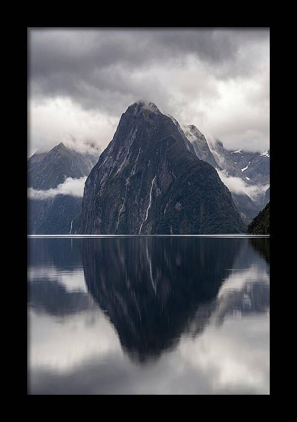 Mitre Peak Rising From Milford Sound