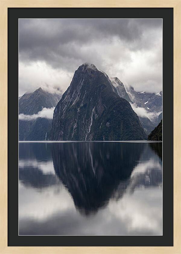 Mitre Peak Rising From Milford Sound