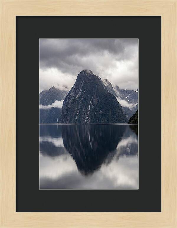 Mitre Peak Rising From Milford Sound