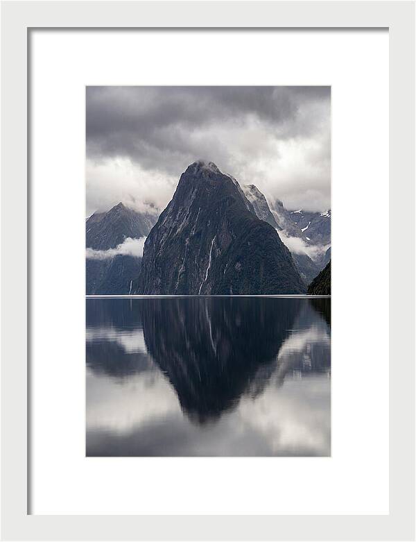 Mitre Peak Rising From Milford Sound