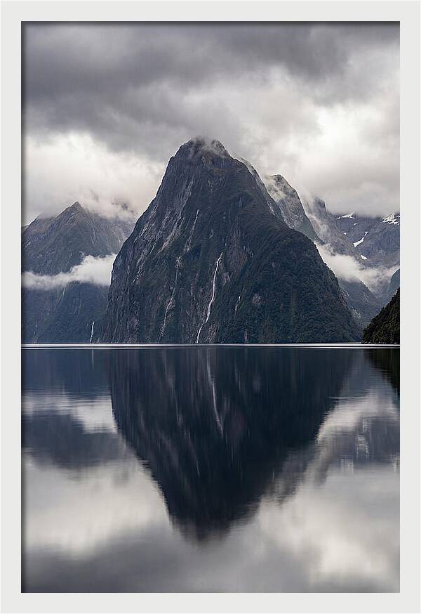Mitre Peak Rising From Milford Sound