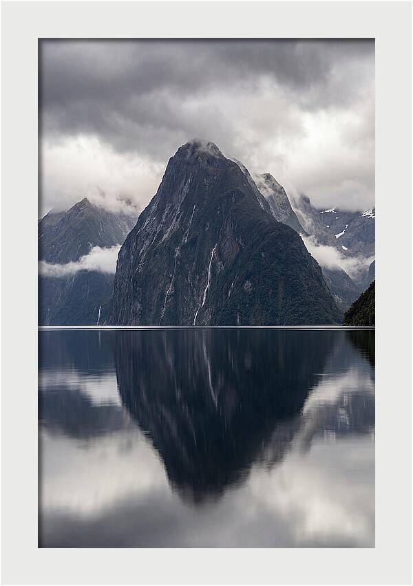 Mitre Peak Rising From Milford Sound