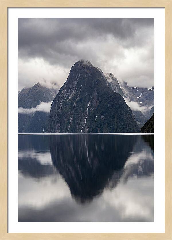 Mitre Peak Rising From Milford Sound