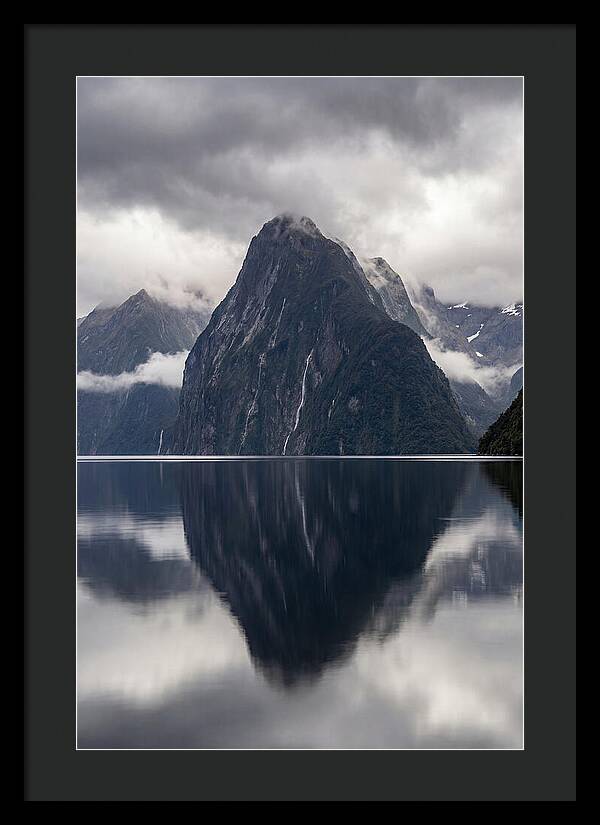 Mitre Peak Rising From Milford Sound