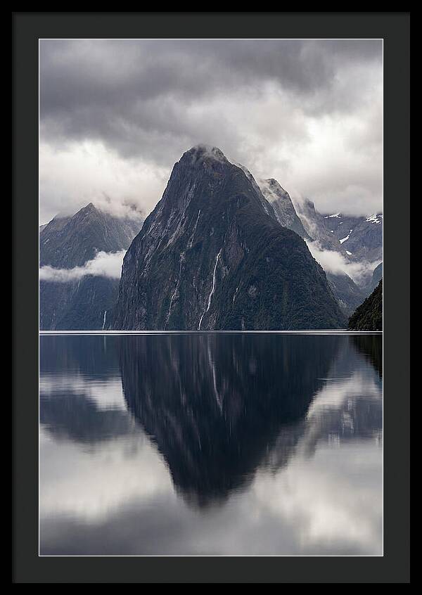 Mitre Peak Rising From Milford Sound