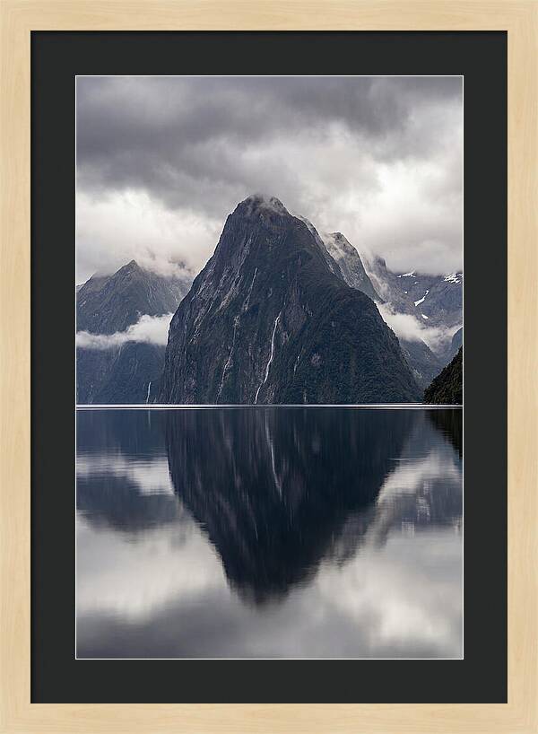 Mitre Peak Rising From Milford Sound