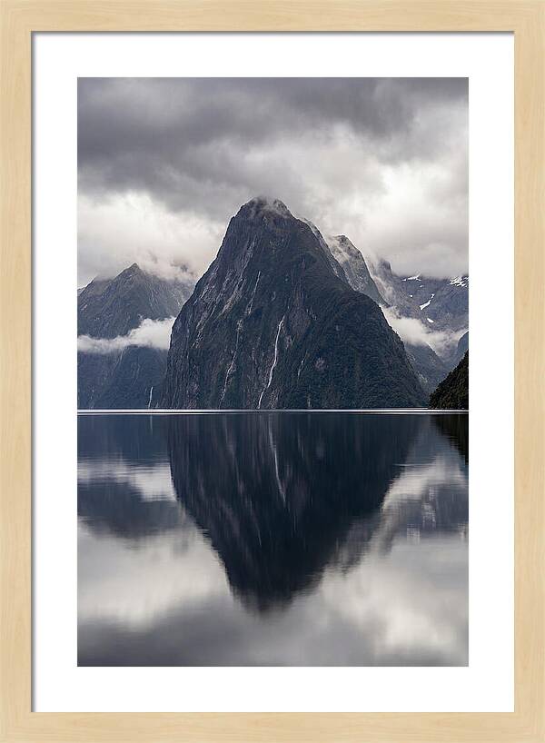 Mitre Peak Rising From Milford Sound