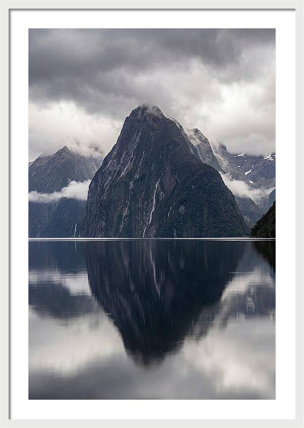 Mitre Peak Rising From Milford Sound