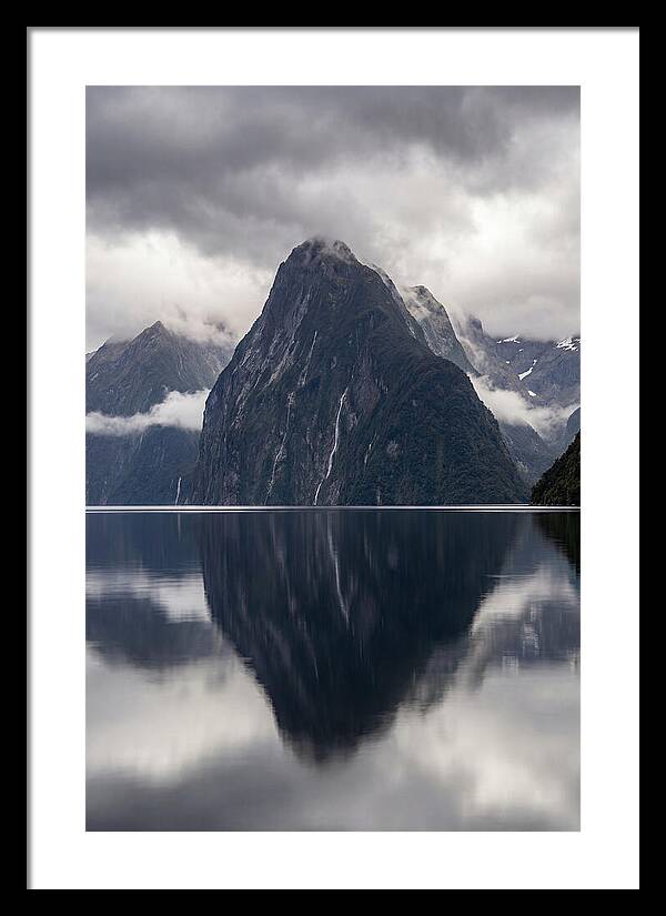 Mitre Peak Rising From Milford Sound