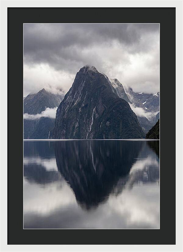 Mitre Peak Rising From Milford Sound
