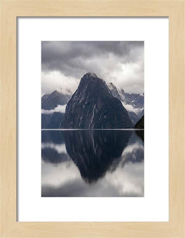 Mitre Peak Rising From Milford Sound