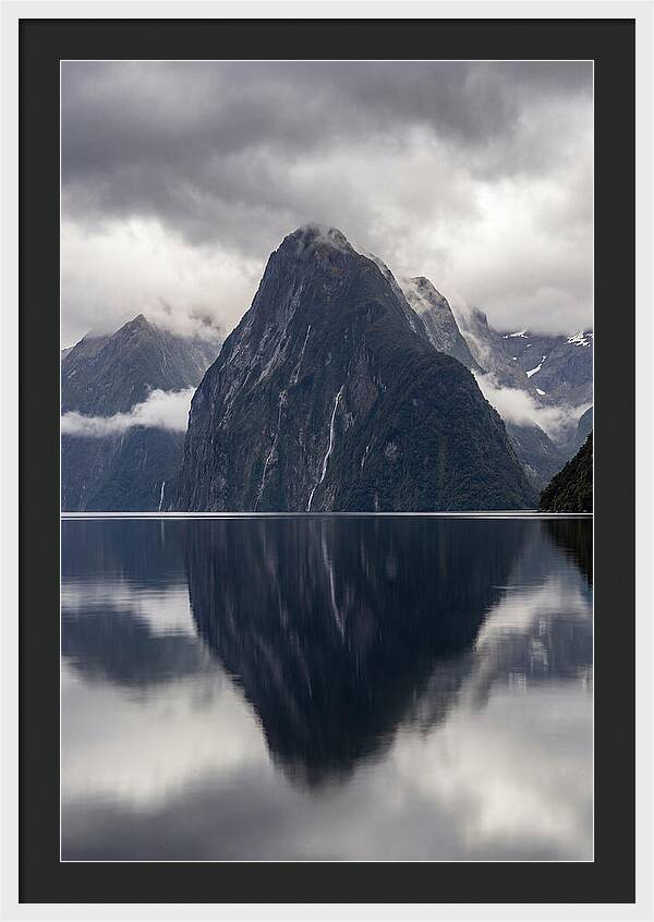 Mitre Peak Rising From Milford Sound