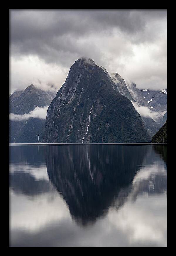 Mitre Peak Rising From Milford Sound