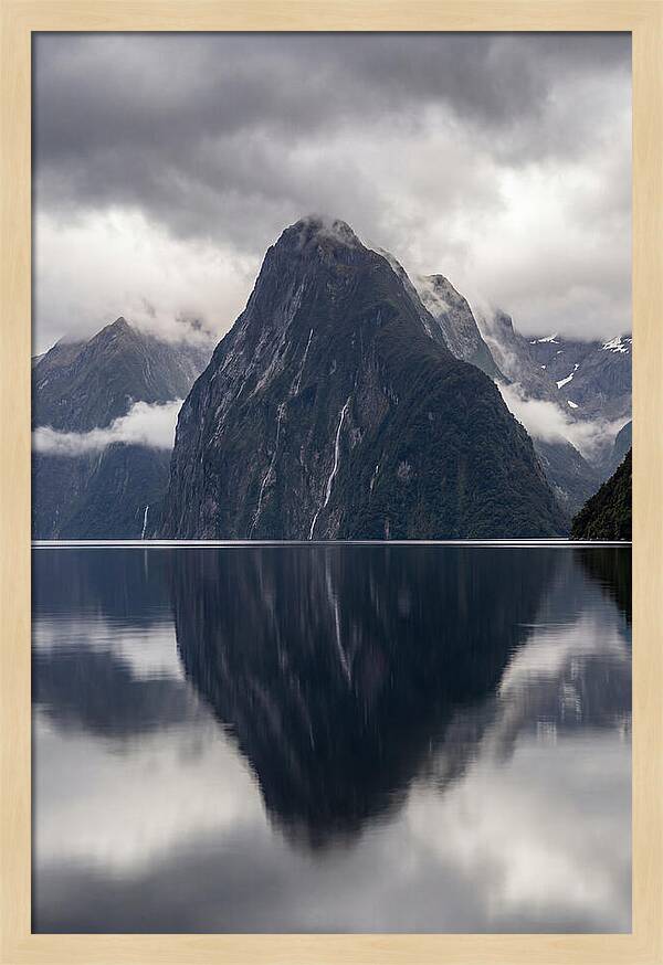 Mitre Peak Rising From Milford Sound