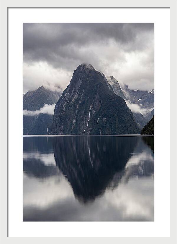 Mitre Peak Rising From Milford Sound