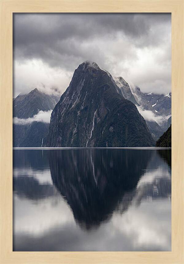 Mitre Peak Rising From Milford Sound