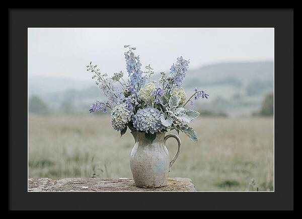 Mixed Garden Flowers In Antique Ceramic