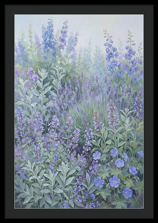 Mixed Perennial Border In Full Bloom
