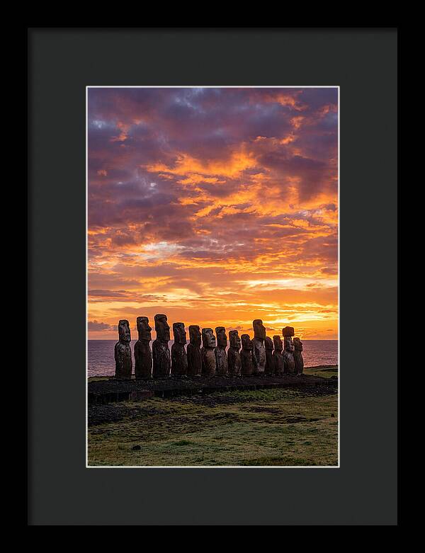 Moai Statues At Ahu Tongariki
