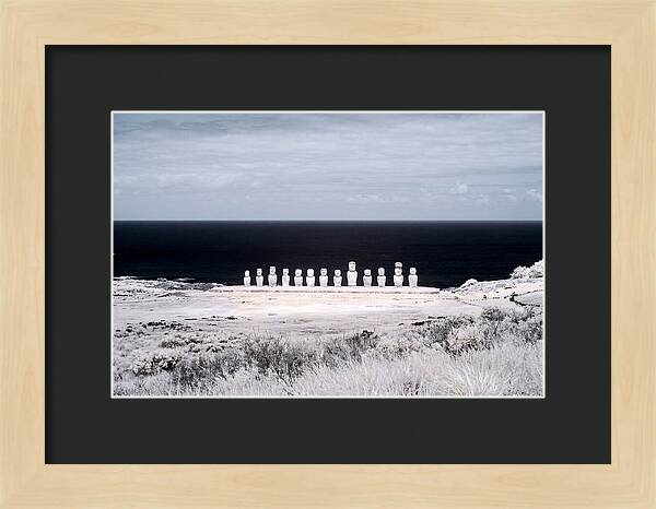 Moai Statues Under Sunrise Glow