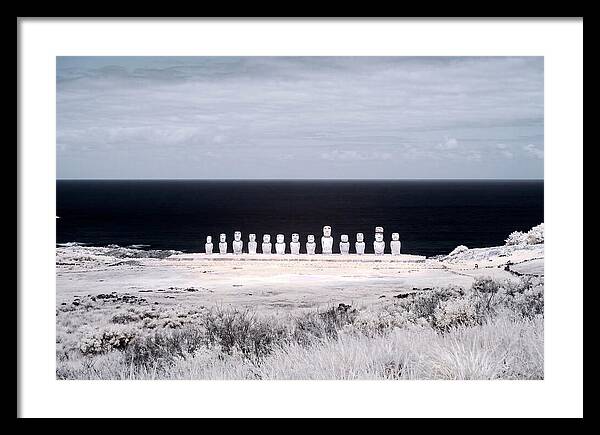 Moai Statues Under Sunrise Glow