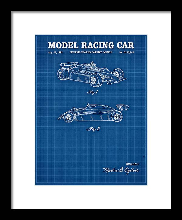 Model Racing Car Blueprint Patent Usd275940s
