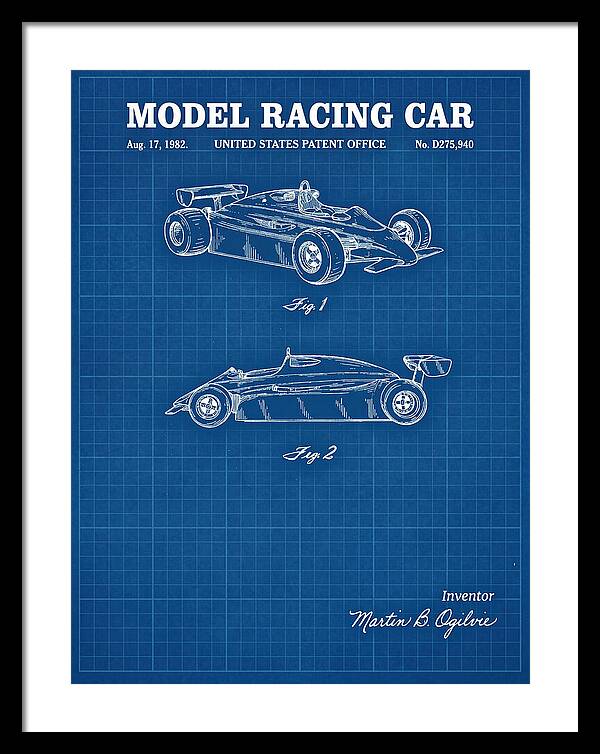 Model Racing Car Blueprint Patent Usd275940s
