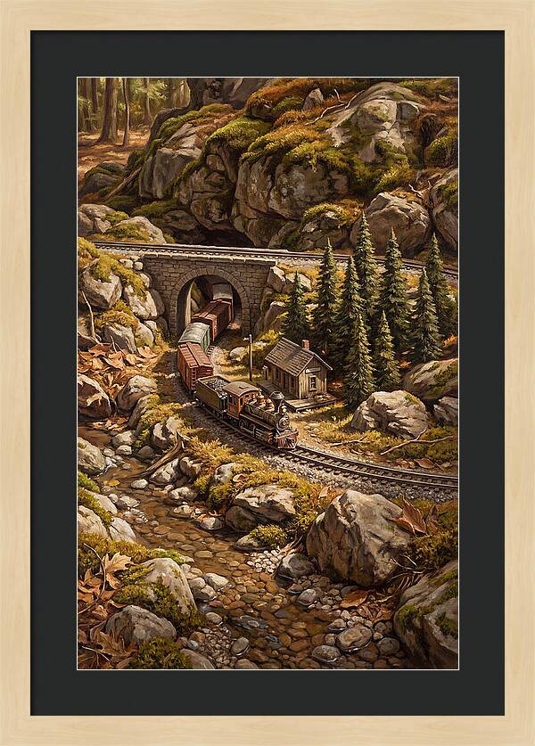 Model Train Adventure Through Nature