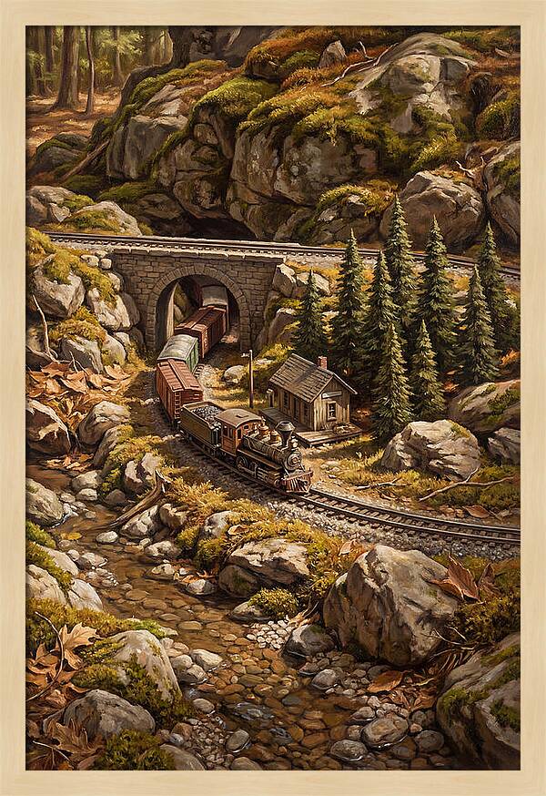 Model Train Adventure Through Nature