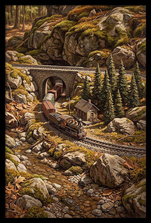 Model Train Adventure Through Nature