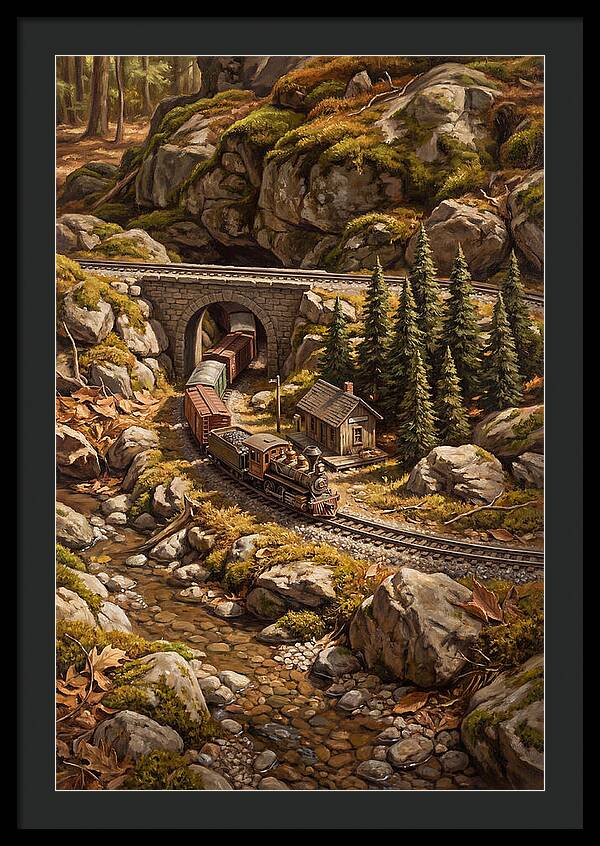 Model Train Adventure Through Nature