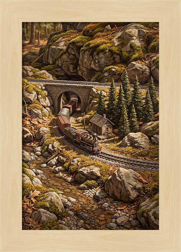 Model Train Adventure Through Nature