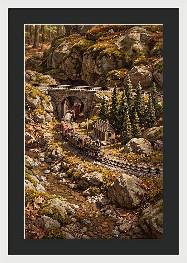 Model Train Adventure Through Nature