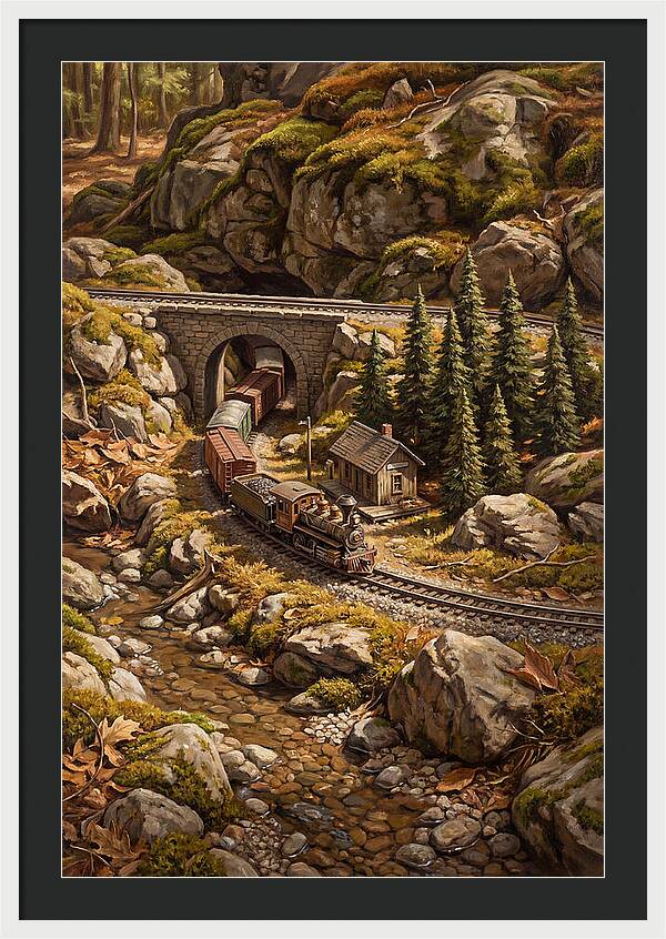 Model Train Adventure Through Nature