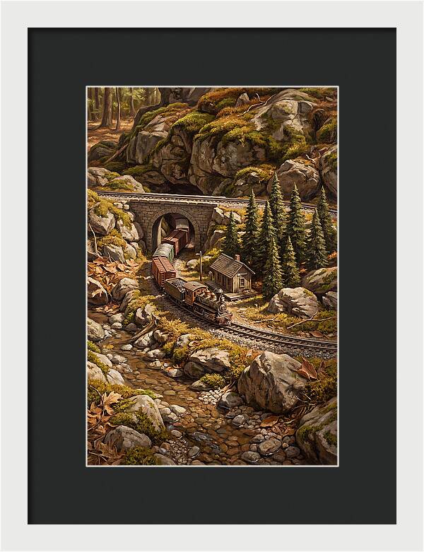 Model Train Adventure Through Nature