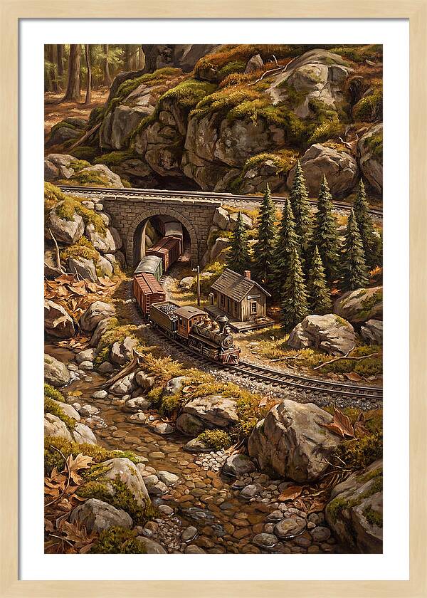 Model Train Adventure Through Nature