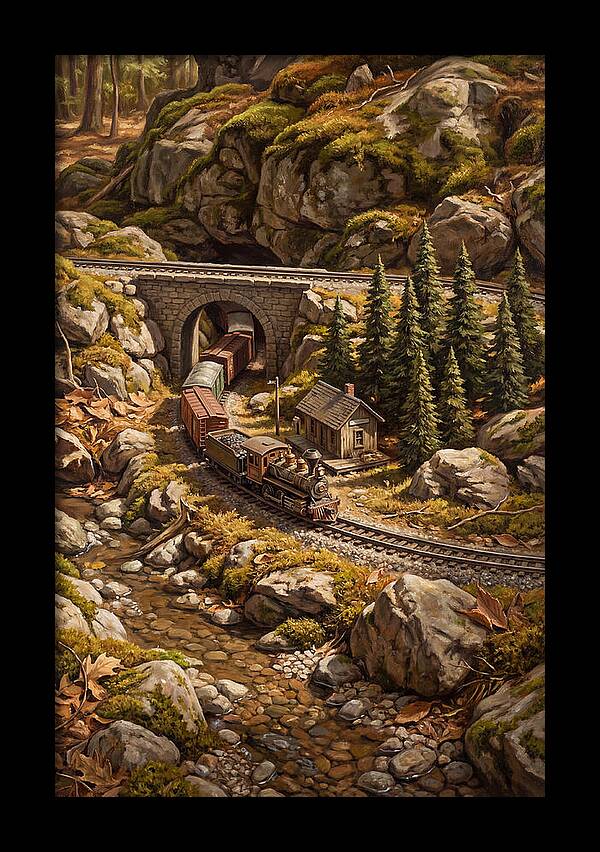 Model Train Adventure Through Nature