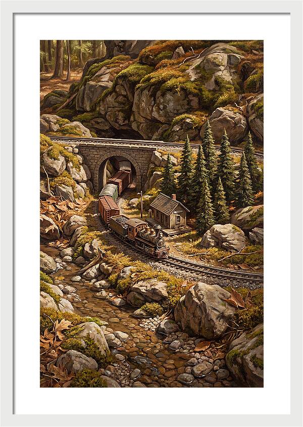 Model Train Adventure Through Nature