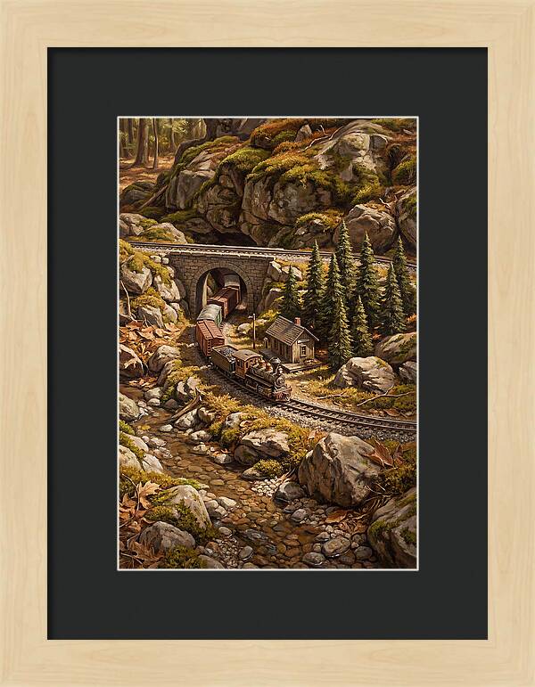 Model Train Adventure Through Nature